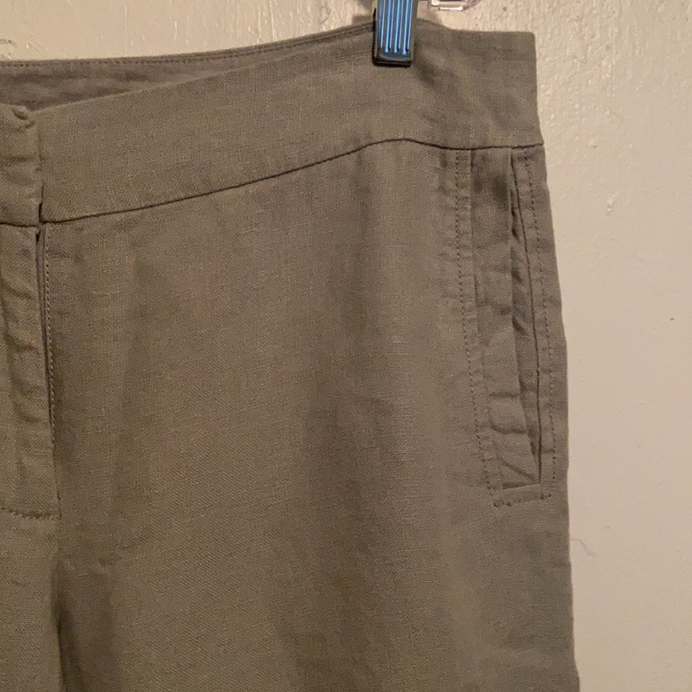 Eileen Fisher Organic Cotton Linen Capris - Picture 2 of 6
